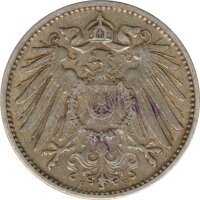 Deutsches Reich 1 Mark 1907 F Silber*