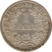 Deutsches Reich 1 Mark 1907 J Silber*
