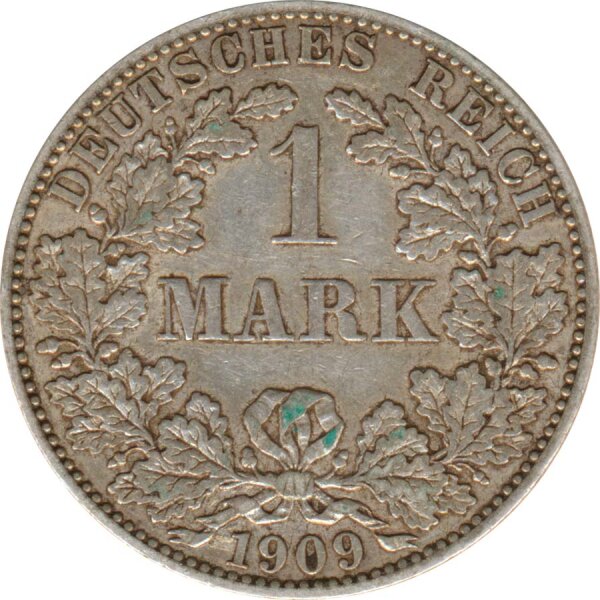 Deutsches Reich 1 Mark 1909 A Silber*