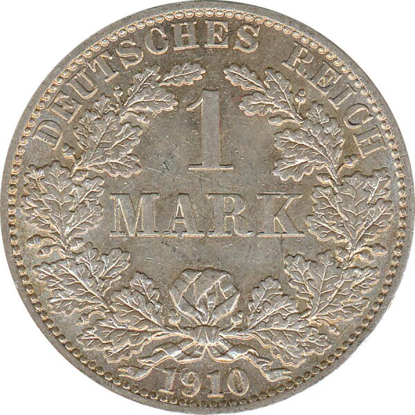Deutsches Reich 1 Mark 1910 A Silber*