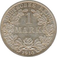 Deutsches Reich 1 Mark 1910 A Silber*