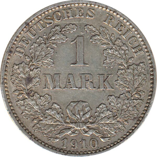 Deutsches Reich 1 Mark 1910 E Silber*