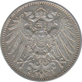 Deutsches Reich 1 Mark 1911 E Silber*
