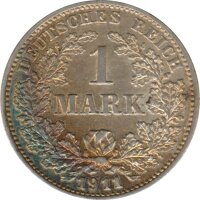 Deutsches Reich 1 Mark 1911 G Silber*
