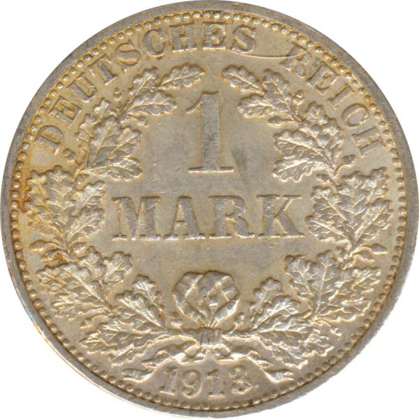 Deutsches Reich 1 Mark 1913 F Silber*