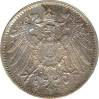 Deutsches Reich 1 Mark 1914 D Silber*