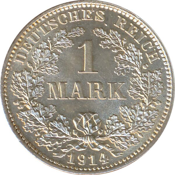 Deutsches Reich 1 Mark 1914 E Silber*