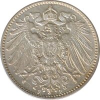 Deutsches Reich 1 Mark 1914 F Silber*