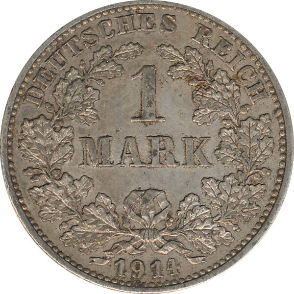 Deutsches Reich 1 Mark 1914 G Silber*
