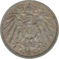 Deutsches Reich 1 Mark 1914 G Silber*