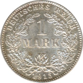 Deutsches Reich 1 Mark 1915 D Silber*