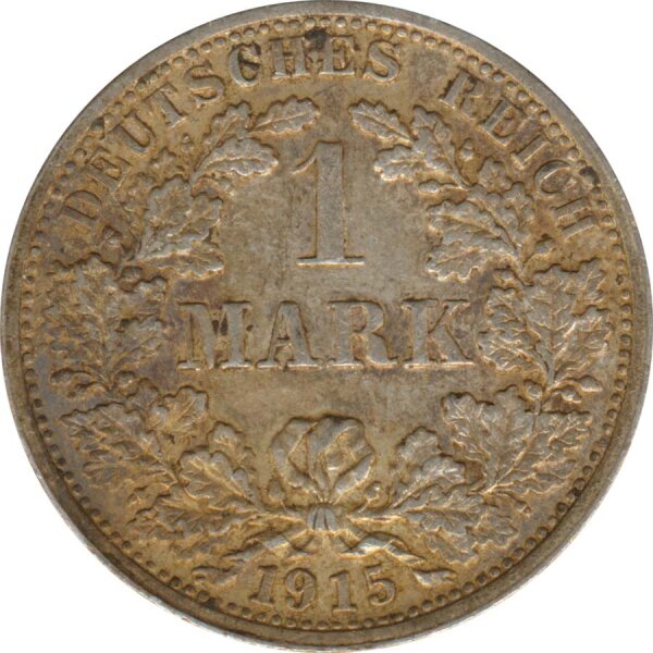 Deutsches Reich 1 Mark 1915 F Silber*