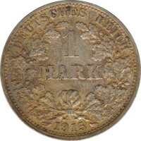 Deutsches Reich 1 Mark 1915 F Silber*