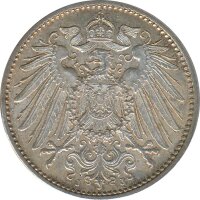 Deutsches Reich 1 Mark 1915 J Silber*