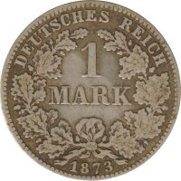 Deutsches Reich 1 Mark 1873 D Silber*