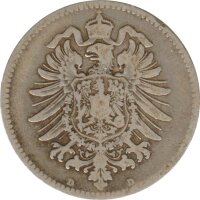Deutsches Reich 1 Mark 1873 D Silber*