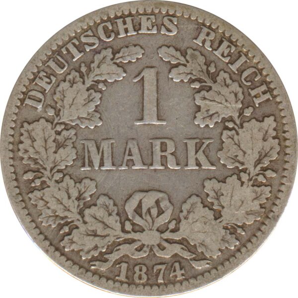 Deutsches Reich 1 Mark 1874 A Silber*