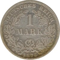 Deutsches Reich 1 Mark 1874 D Silber*