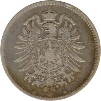 Deutsches Reich 1 Mark 1874 D Silber*