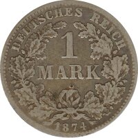 Deutsches Reich 1 Mark 1874 F Silber*