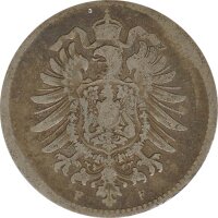 Deutsches Reich 1 Mark 1874 F Silber*