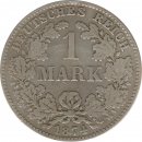 Deutsches Reich 1 Mark 1874 H Silber*