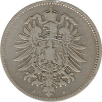 Deutsches Reich 1 Mark 1874 H Silber*