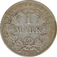 Deutsches Reich 1 Mark 1875 C Silber*