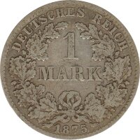 Deutsches Reich 1 Mark 1875 D Silber*