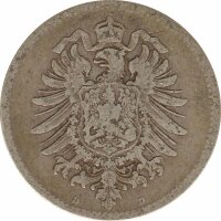 Deutsches Reich 1 Mark 1875 D Silber*