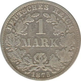 Deutsches Reich 1 Mark 1875 E Silber*