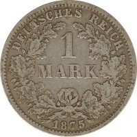 Deutsches Reich 1 Mark 1875 F Silber*
