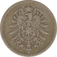 Deutsches Reich 1 Mark 1875 F Silber*