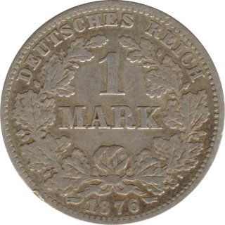 Deutsches Reich 1 Mark 1876 C Silber*