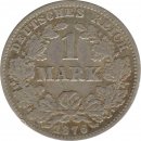 Deutsches Reich 1 Mark 1876 C Silber*