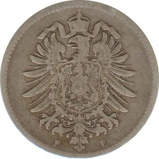 Deutsches Reich 1 Mark 1876 F Silber*