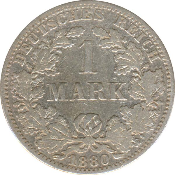 Deutsches Reich 1 Mark 1880 A Silber*