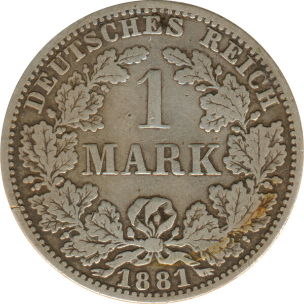 Deutsches Reich 1 Mark 1881 A Silber*