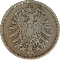Deutsches Reich 1 Mark 1881 A Silber*