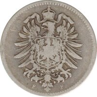 Deutsches Reich 1 Mark 1881 F Silber*