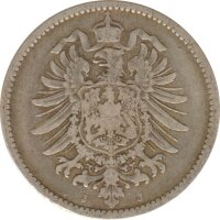 Deutsches Reich 1 Mark 1881 J Silber*