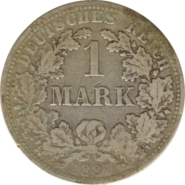 Deutsches Reich 1 Mark 1887 A Silber*