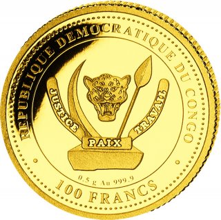 Kongo 2021 - Archaeopterix 0,5 Gramm Gold