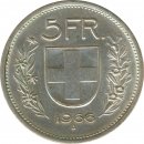 Schweiz 5 Franken 1966 B Hirtenb�ste Silber*