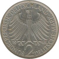 BRD 2 DM 1965 F Max Planck*