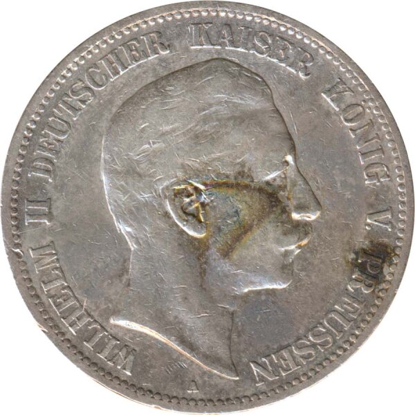 Preussen 5 Mark 1898 A Wilhelm II Silber*