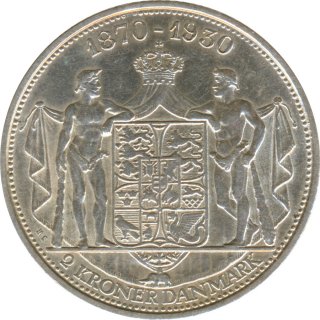 Dnemark 2 Kroner 1930 Geburtstag von Christian X. Silber*