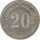 Deutsches Reich 20 Pfennig 1874 H Silber*