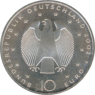 BRD 10 Euro 2002 F Euro-Einfhrung Silber*