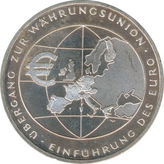BRD 10 Euro 2002 F Euro-Einführung Silber*